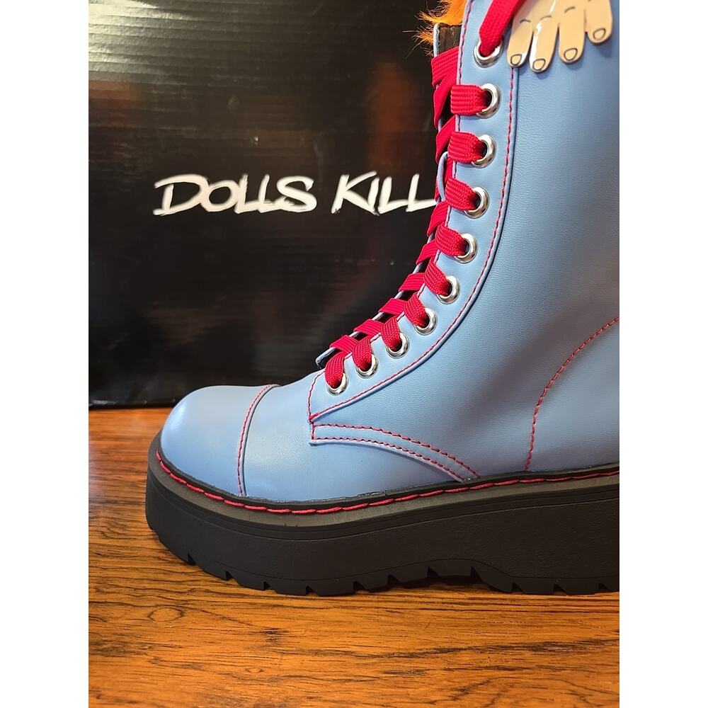 Dolls kill Chucky Platform Boots BRAND NEW 8m - Picture 13 of 16